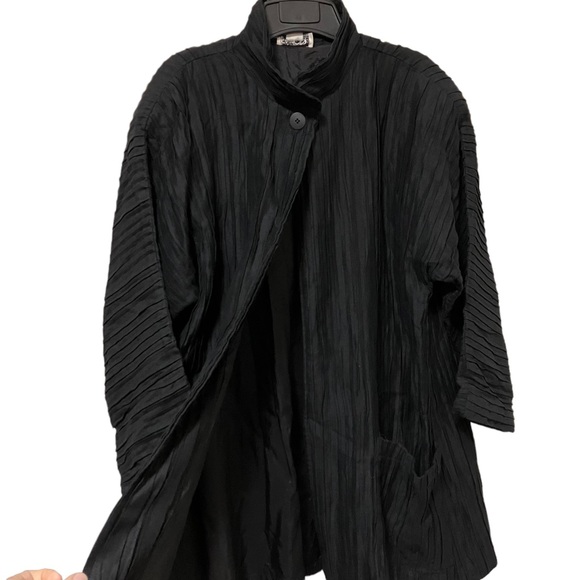 Vintage Tamotsu New York Textured Black Jacket - Picture 3 of 10